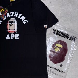 A Bathing Ape Black Short Sleeve Tee